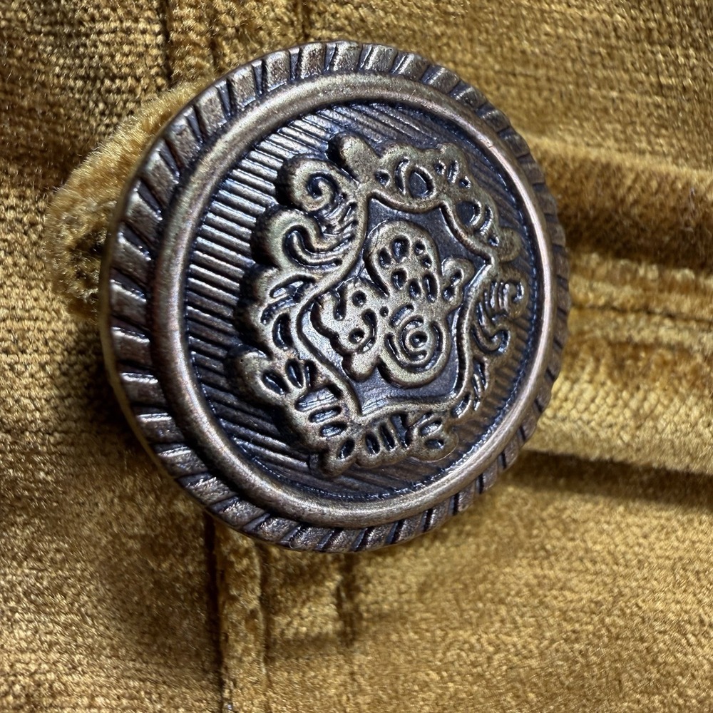 Free People Military Napoleon Jacket Women's XS Gold Boho Festival Steampunk - Picture 3 of 15